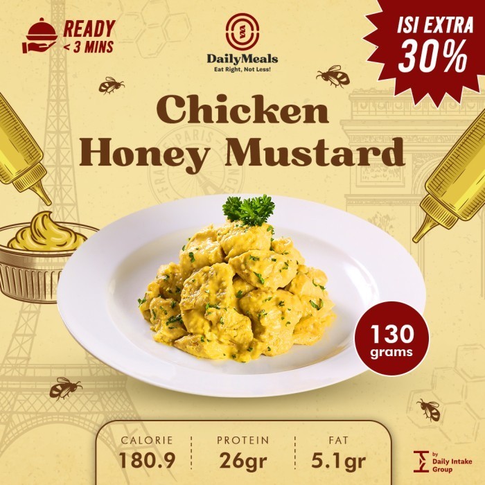 

Lauk Frozen Siap Masak - Chicken / Ayam Honey Mustard (Meal Prep)