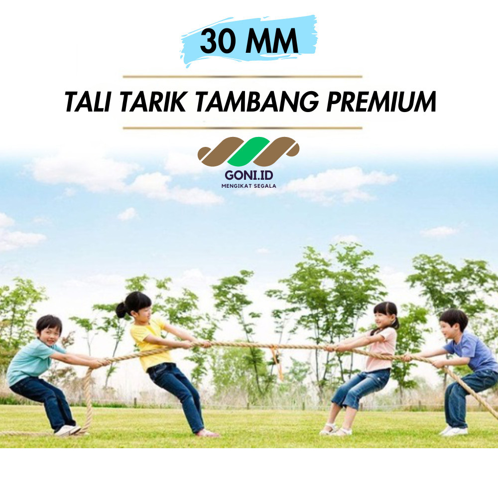 

TALI TARIK TAMBANG PREMIUM 16-30MM PER METER/ TALI TAMBANG BESAR/ TALI RAMI GONI BESAR / TALI DADUNG