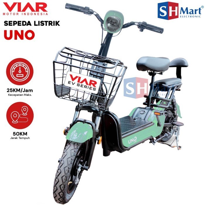 VIAR UNO SEPEDA MOTOR LISTRIK - HIJAU MUDA (MEDAN)