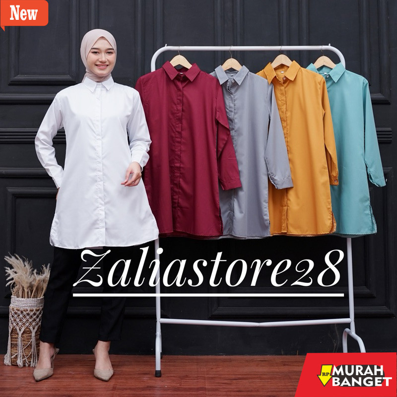Atasan Wanita Kekinian TUNIK TOYOBO/ TUNIK POLOS / KEMEJA TUNIK/ BLOUSE TUNIK/TUNIK PUTIH