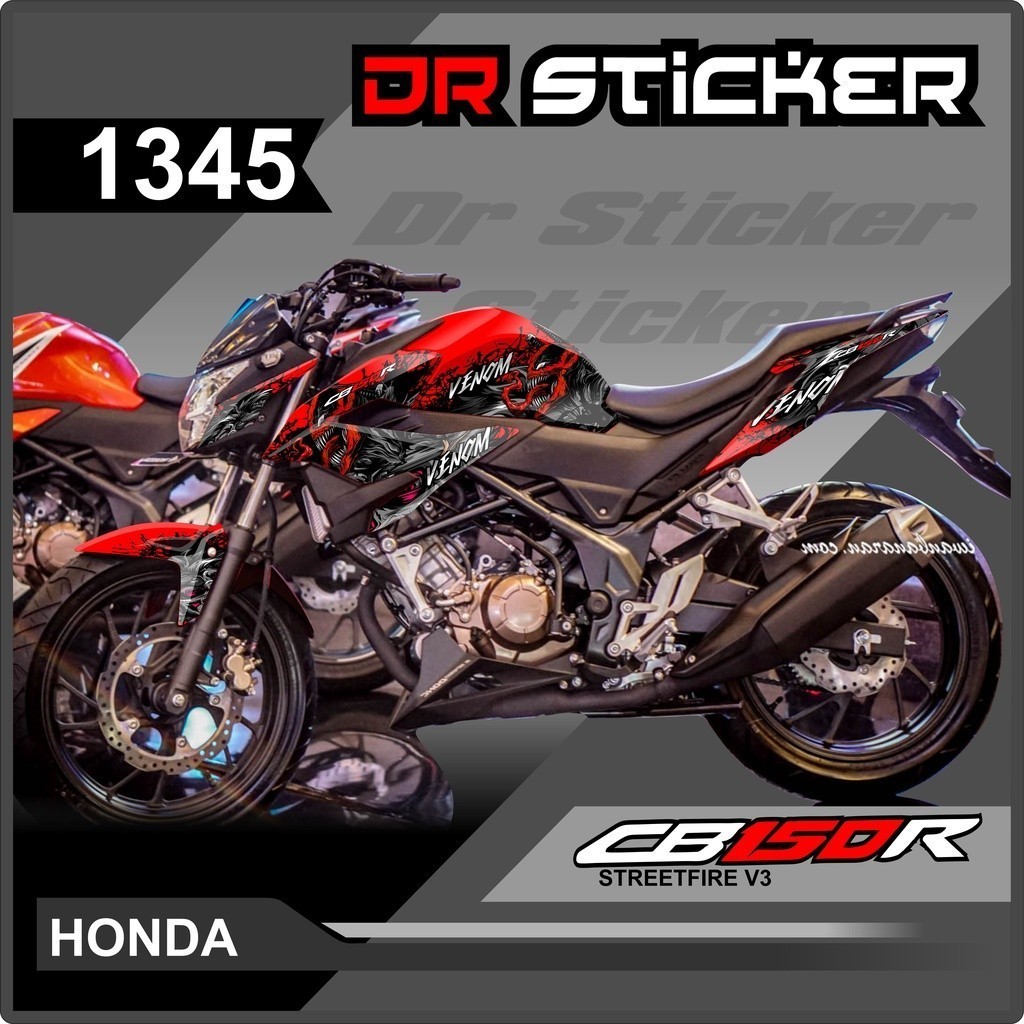 Decal Full Body Cb150R Streetfire V3 Dekal Cb150R New Desain Venom 3D