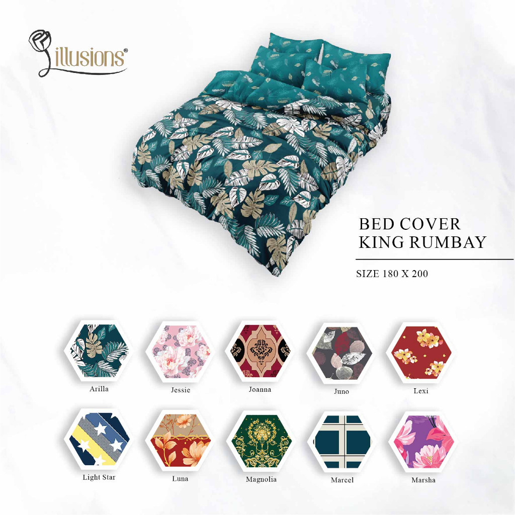 Illusions - Bed Cover Set King 180x200 Tinggi 20 Rumbay "Live"