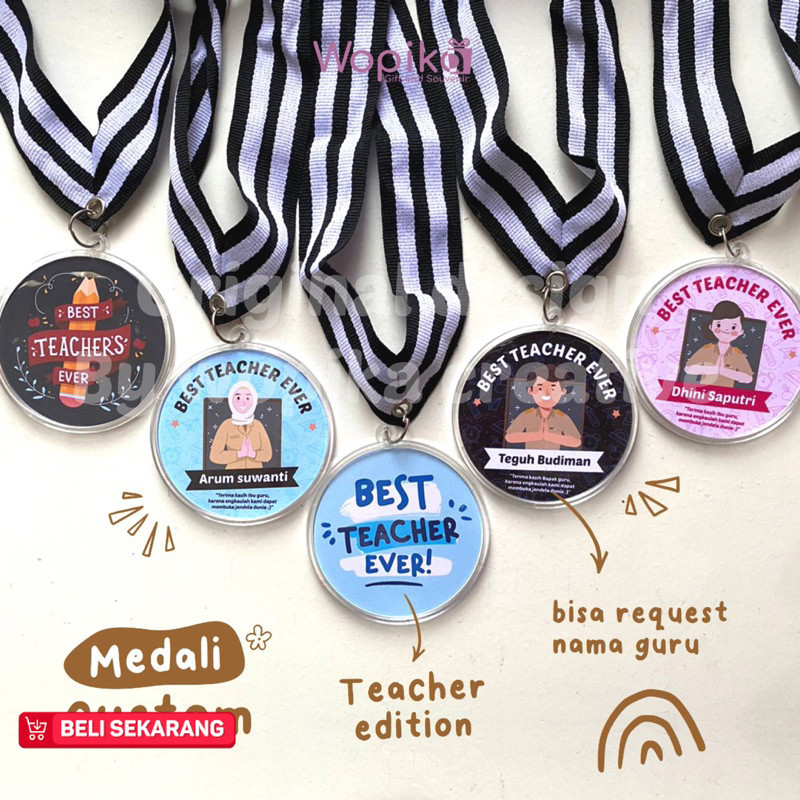 MEDALI CUSTOM GURU EDITION | TEACHER DAY | KADO UNTUK GURU