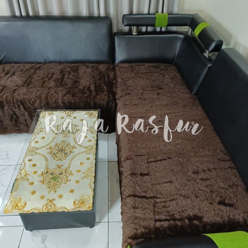 COD alas sofa bulu ukuran 85x100/alsa kursi sofa bulu/alas kursi bulu rasfur