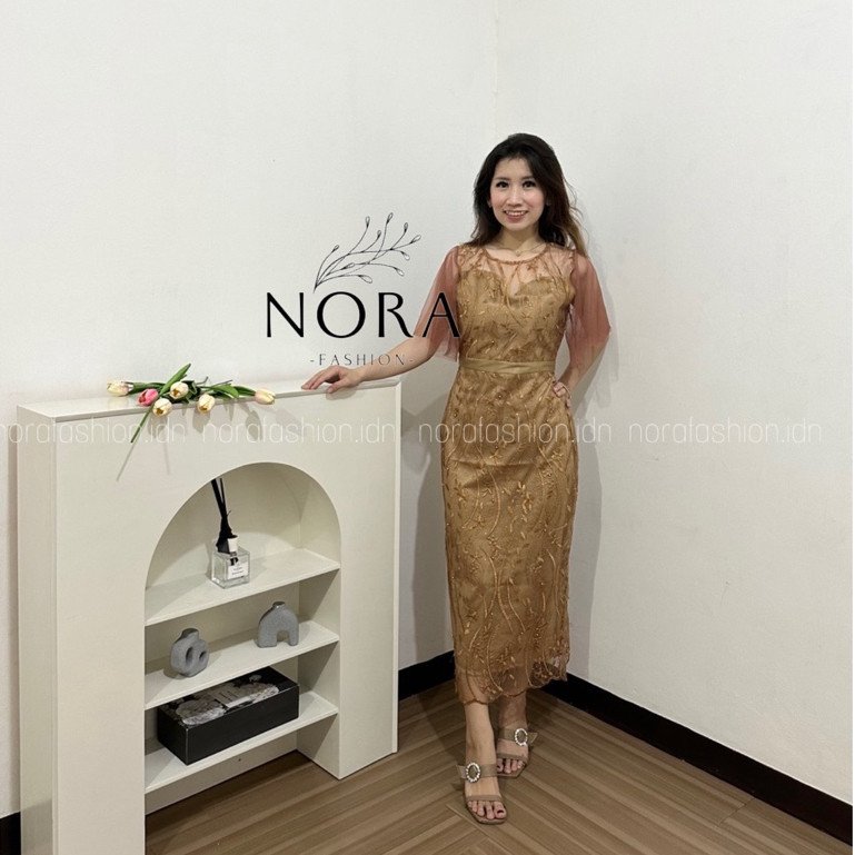 (PREMIUM) DRESS ERIKA [ M L XL ] / DRESS PESTA ACARA NATAL / DRESS PREMIUM WANITA//BAJU WANITA MODEL