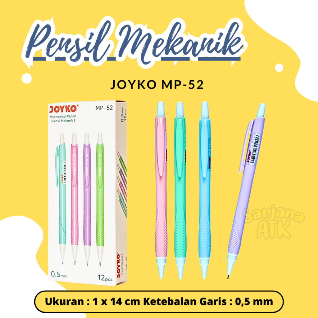 

(1 PCS) Mechanical Pencil / Pensil Mekanik MP - 52 0.5 mm