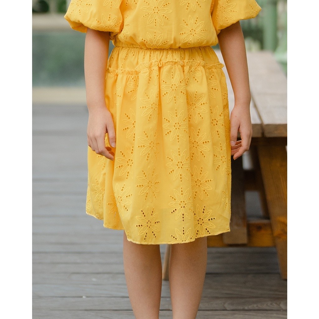 BEST SELLER ~LEWIS EMMA - Jasmine Skirt (2-14 Tahun) Rok Anak Perempuan / Bawahan Bordir Anak Peremp