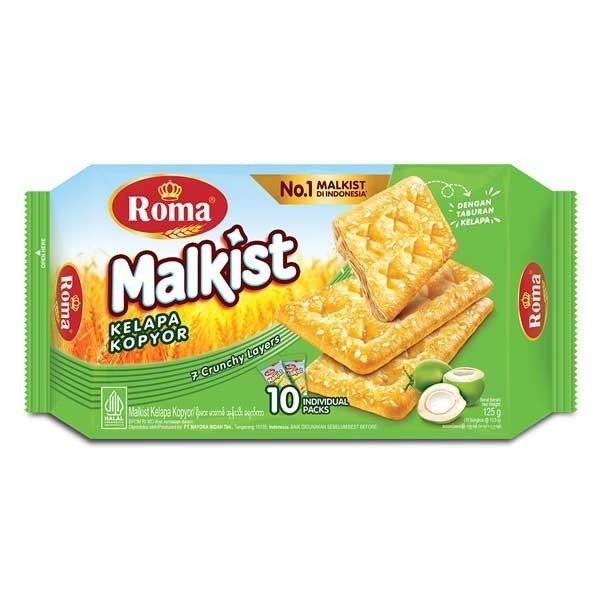 

HPM - ROMA MALKIST KELAPA KOPYOR 125 GR - BISKUIT