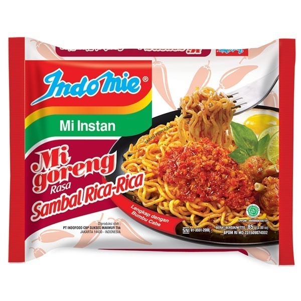 

HPM - INDOMIE MIE GORENG RASA SAMBAL RICA 85 GR