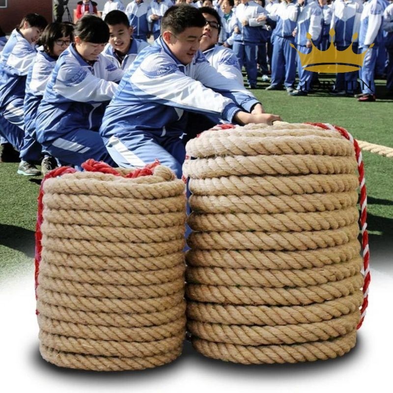

Tali Tambang Besar 28-30mm Roll Rami Goni Panjang 50 Meter / Tali Manila / Tali Dadung / Tali Tarik Tambang Anak / Tali Pengikat Barang / Tali Kuat Tahan Lama / Tali Dekorasi