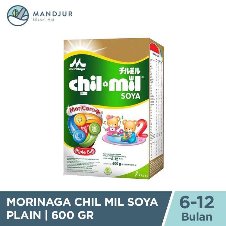 Morinaga Chil Mil Soya 600 Gr - Susu Formula Bayi Lanjutan