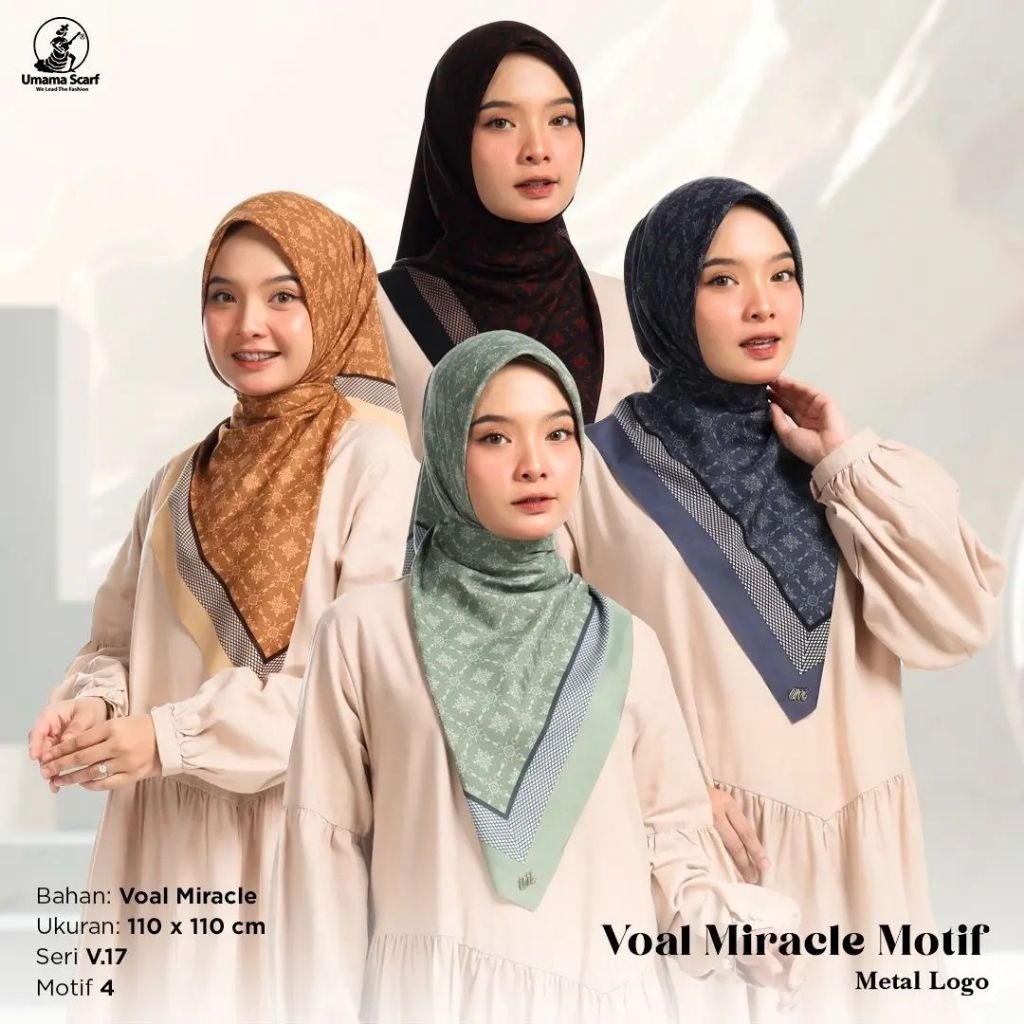 Scarf Umama Voal Miracle Motif Lasercut