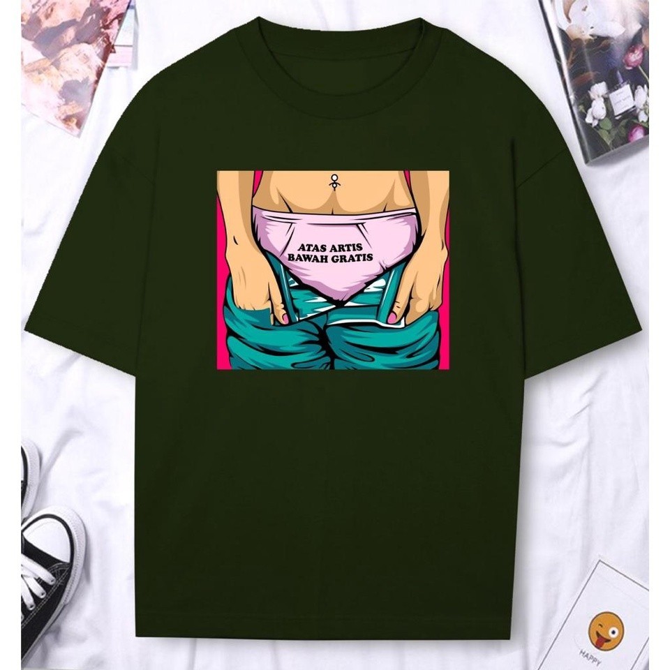 FestKaos Kaos Pria Kaos Distro Pria TShirt Pria ATAS ARTIS DTF255 BF