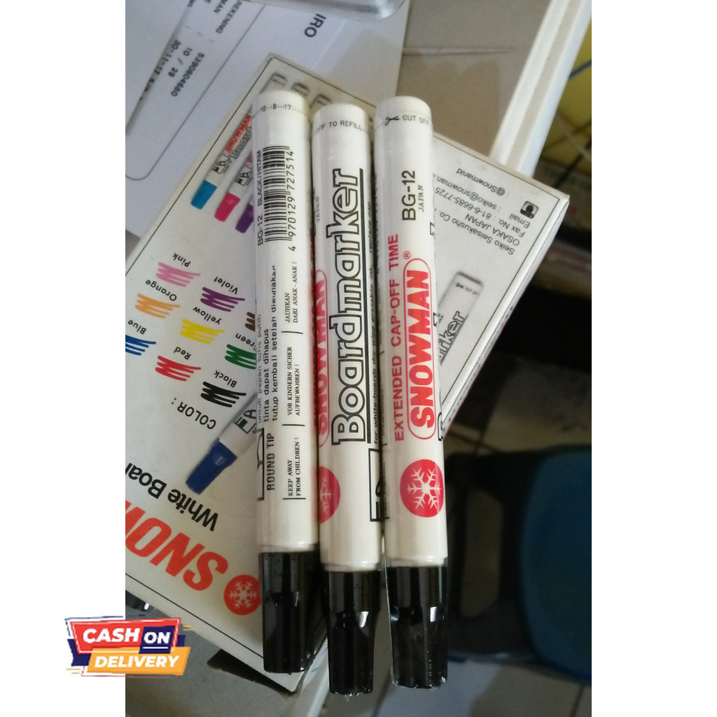 

✨LARIS✨ -Promo HOT Spidol Snowman Whiteboard /lusin - Hitam
