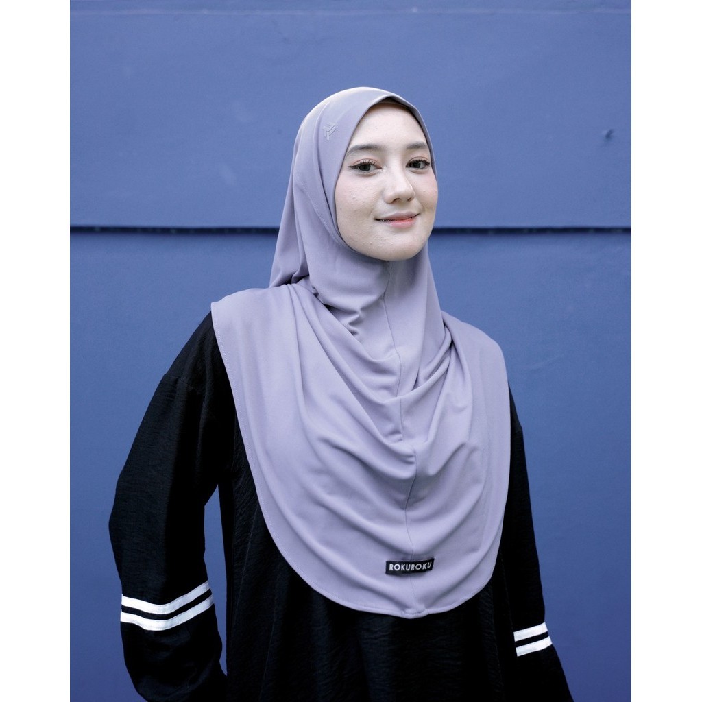 ROKUROKU.ID Khimar Instant Flair Bergo Sporty