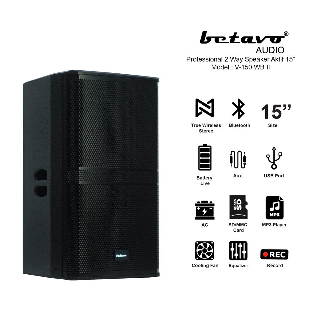 Professional Speaker Aktif Betavo V 150 WB II Active Speaker