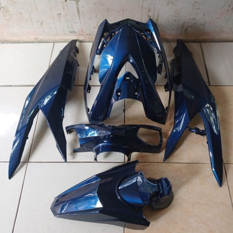 Cover Full body halus Honda Beat Deluxe 2020 - 2023 Moonlight blue