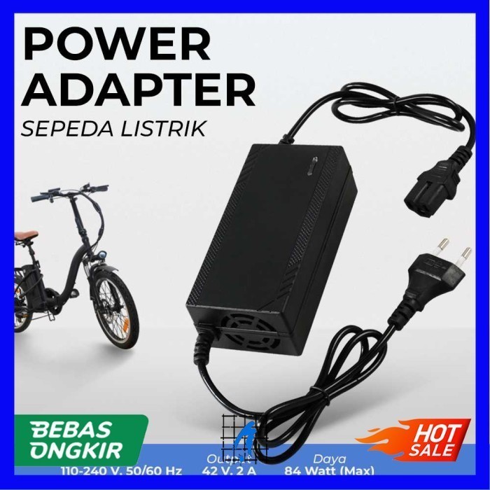 Adaptor Charger Baterai Sepeda Listrik 36V 2A