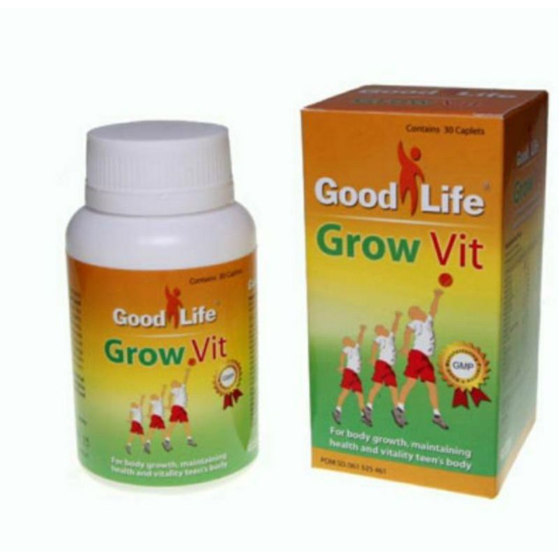 GrowVit Peninggi Badan Anak dan Remaja  Botol isi 30 GROW VIT