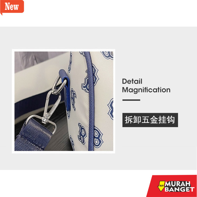 tas selempang wanita shopee haul [BISA COD] NY MLB Korea Monogram Jacquard Boston Bag / MLB Top Hand