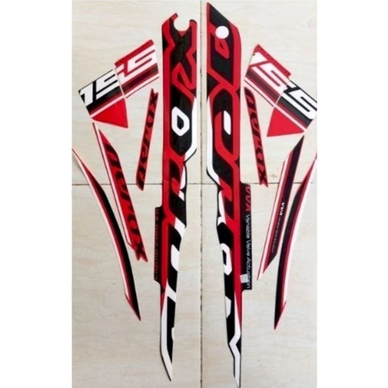 STRIPING STIKER MOTOR AEROX 2022 MERAH