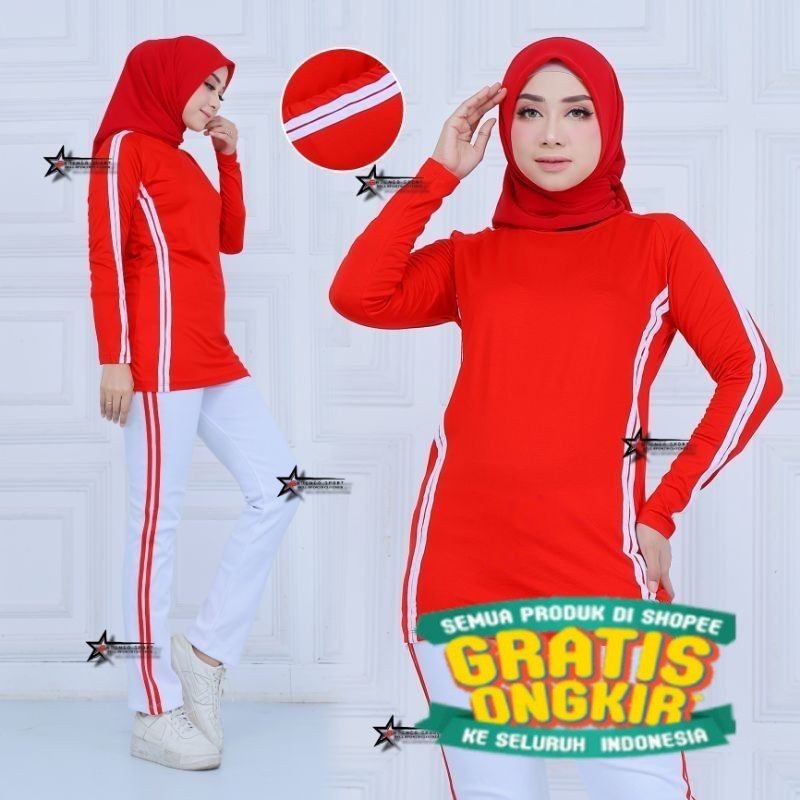 Setelan Baju Olahraga Senam Wanita / Seragam Olahraga Senam aerobic gyym fitnes jogging/ ZUMA AEROBI