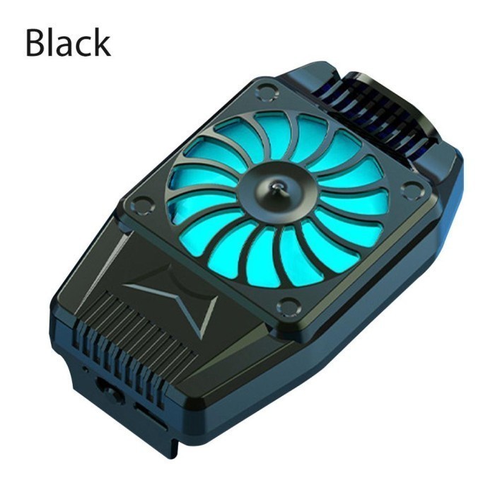 TERJAMIN Kipas Pendingin Radiator HP Gaming /Cooling Fan Cooler Smartphone H-15 - Hitam