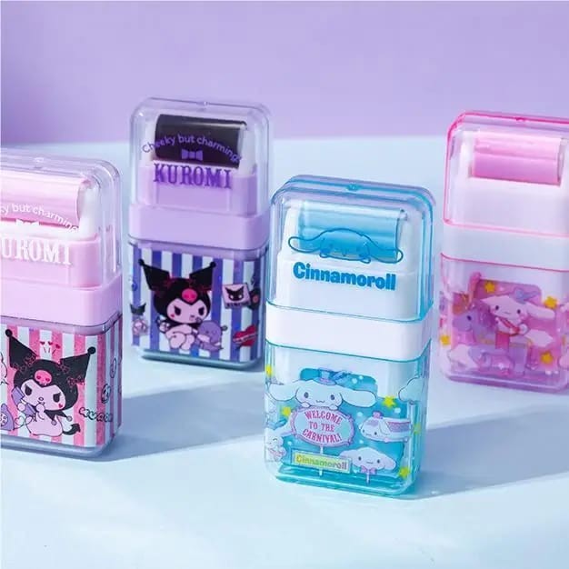 

(Pimenova) Penghapus Sanrio Penghapus Sanrio Model Roller Roll Eraser Melody Cinnamoroll Kuromi Alat Tulis