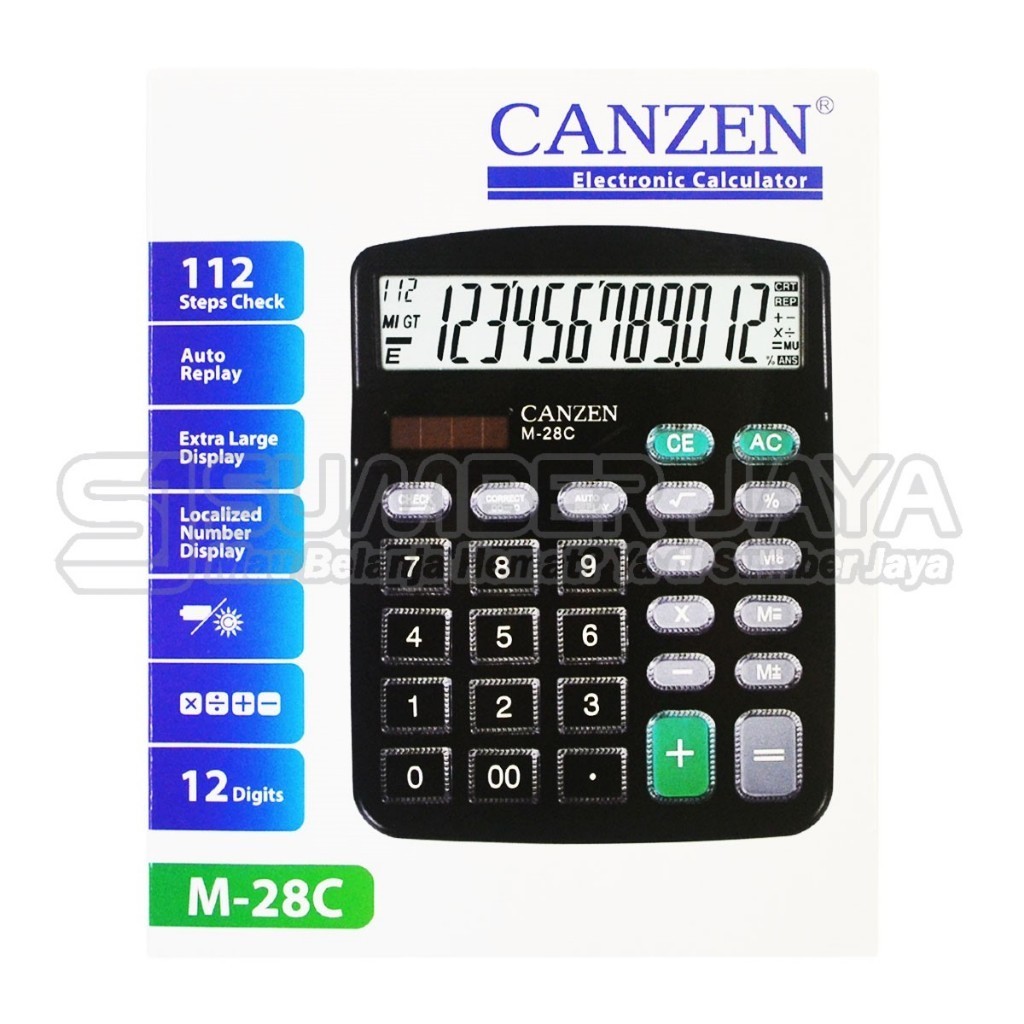 

Kalkulator Calculator Canzen M-28C 12 Digit
