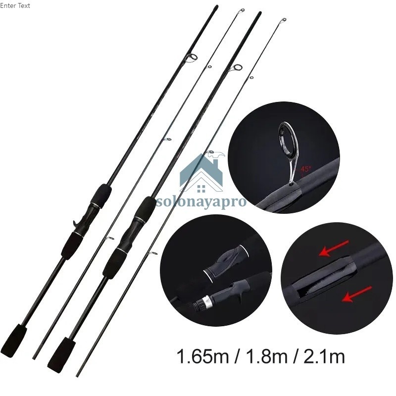 Joran Pancing 1 Set, 1 Set Joran Dan Reel Bc, Bc Set Joran Pancing 160/180/210/240Cm 2 Bagian