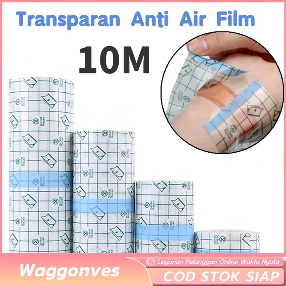 10M Tranparent Film Dressing Roll / Pita Medis Anti Air / Tahan Air Luka Plester / Perban Medis Film