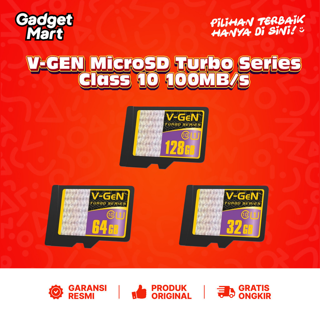 VGEN Micro SD Turbo Series Class 10 - 100MB/s
