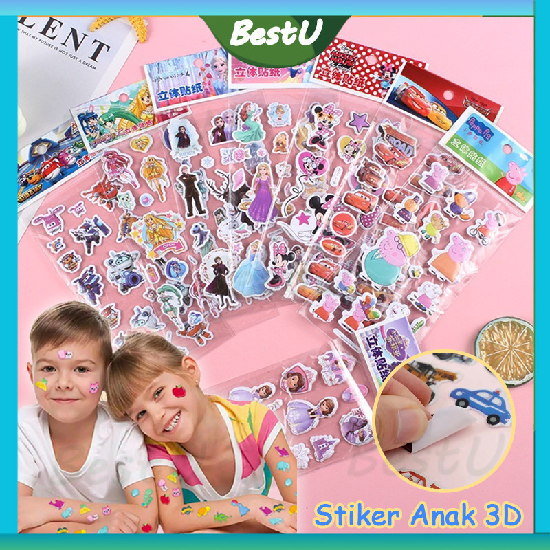 

Stiker Timbul Random/ Stiker Anak 3D/ Stiker Karakter / Stiker Mainan Anak Perempuan / Stiker Tempel