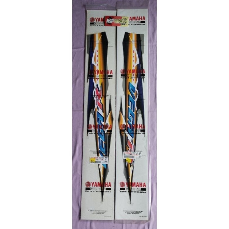 Striping Motor  Yamaha Vega R 2007 Biru Silver RUJI Original Ori asli Yamaha Genuine Part