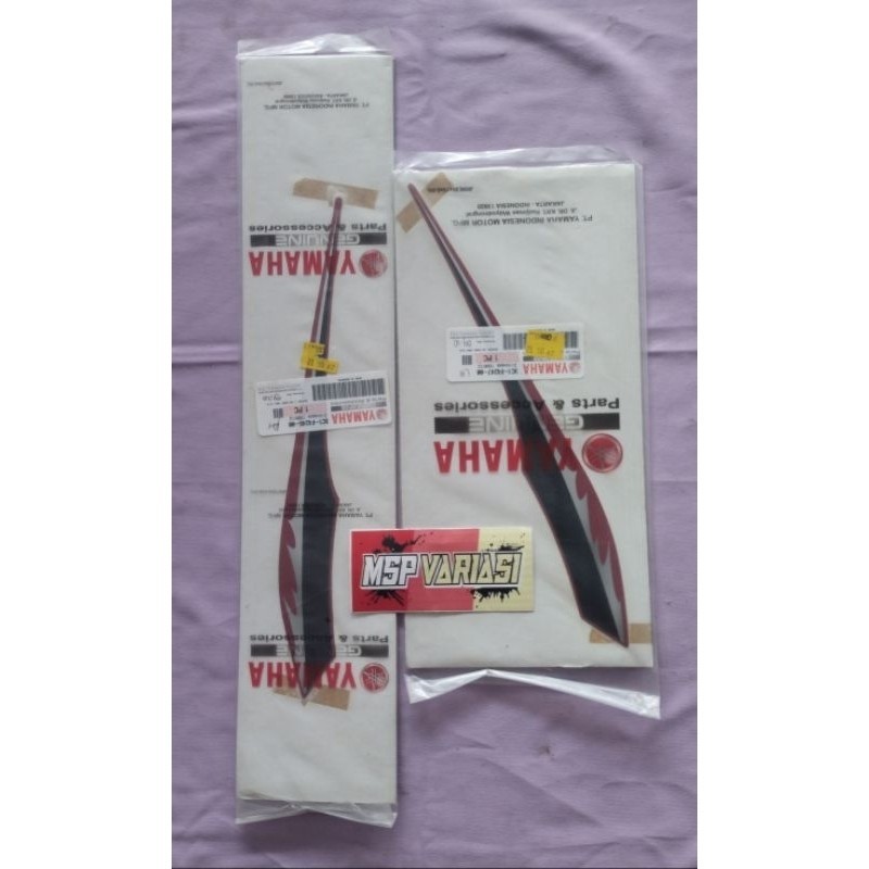 Striping Motor  Yamaha Vixion Old 2009 Merah Hitam Original Ori asli Yamaha Genuine Part