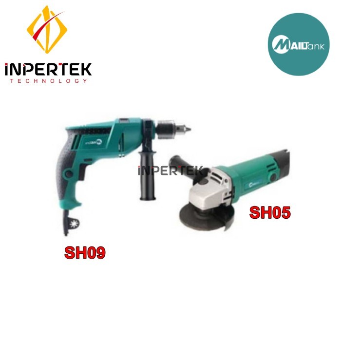 YM99 Paket Mesin Gerinda Tangan dan Mesin Bor Tangan 13 Mailtank SH05 SH09