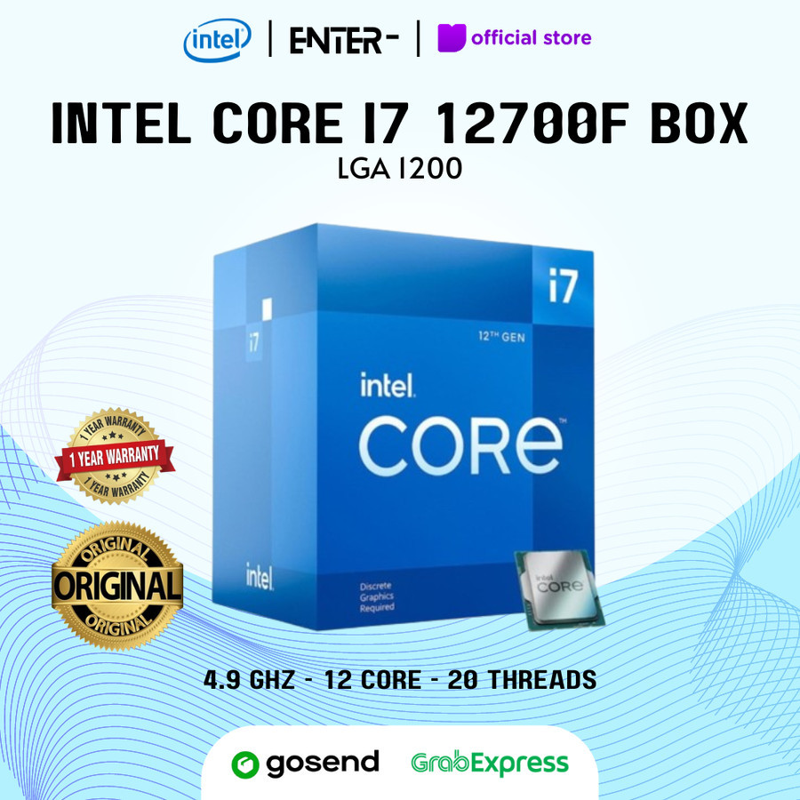 Processor Intel Core I7 12700F Box