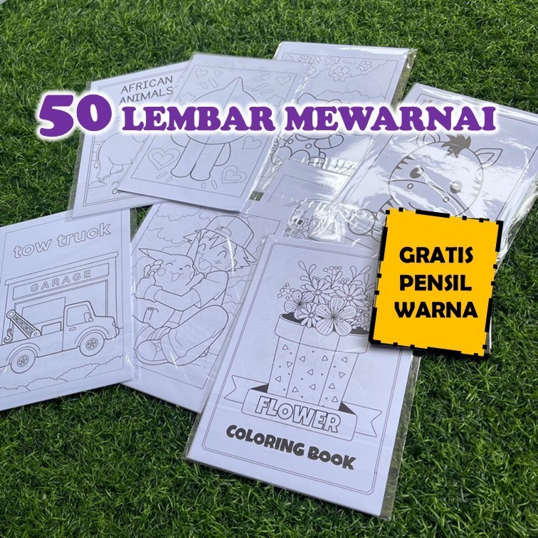 

TERMURAH 50 Lembar Gambar Mewarnai Anak Kertas Mewarnai Kertas Gambar Kartun Karakter Sketsa Untuk Usia 2 3 4 5 6 Tahun Pendidikan PRA SEKOLAH PAUD TK SD Gratis Pensil Warna