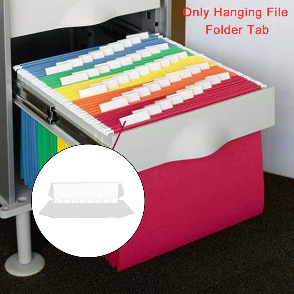 

25pcs/box Hanging File Folder Tab Stationery Quick Identification DIY Documents