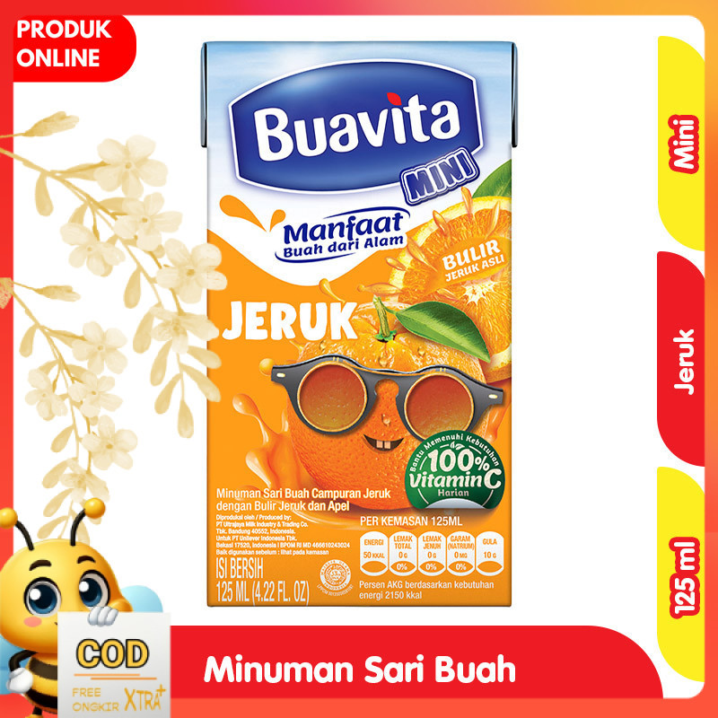 

Buavita Mini Jus Buah Asli Jeruk 125 ml