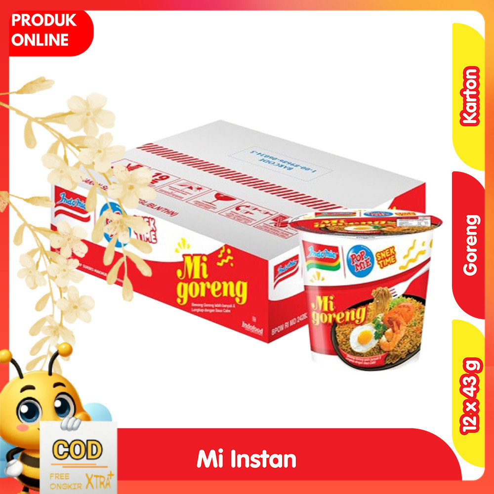 

Pop Mie Mi Instan Cup Goreng 12 x 43 g - Karton