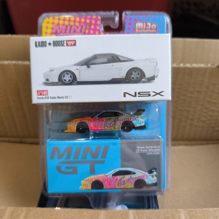 Mini GT set Kaido House Acura NSX Silvia S15 LBWK KUMA Liberty Walk