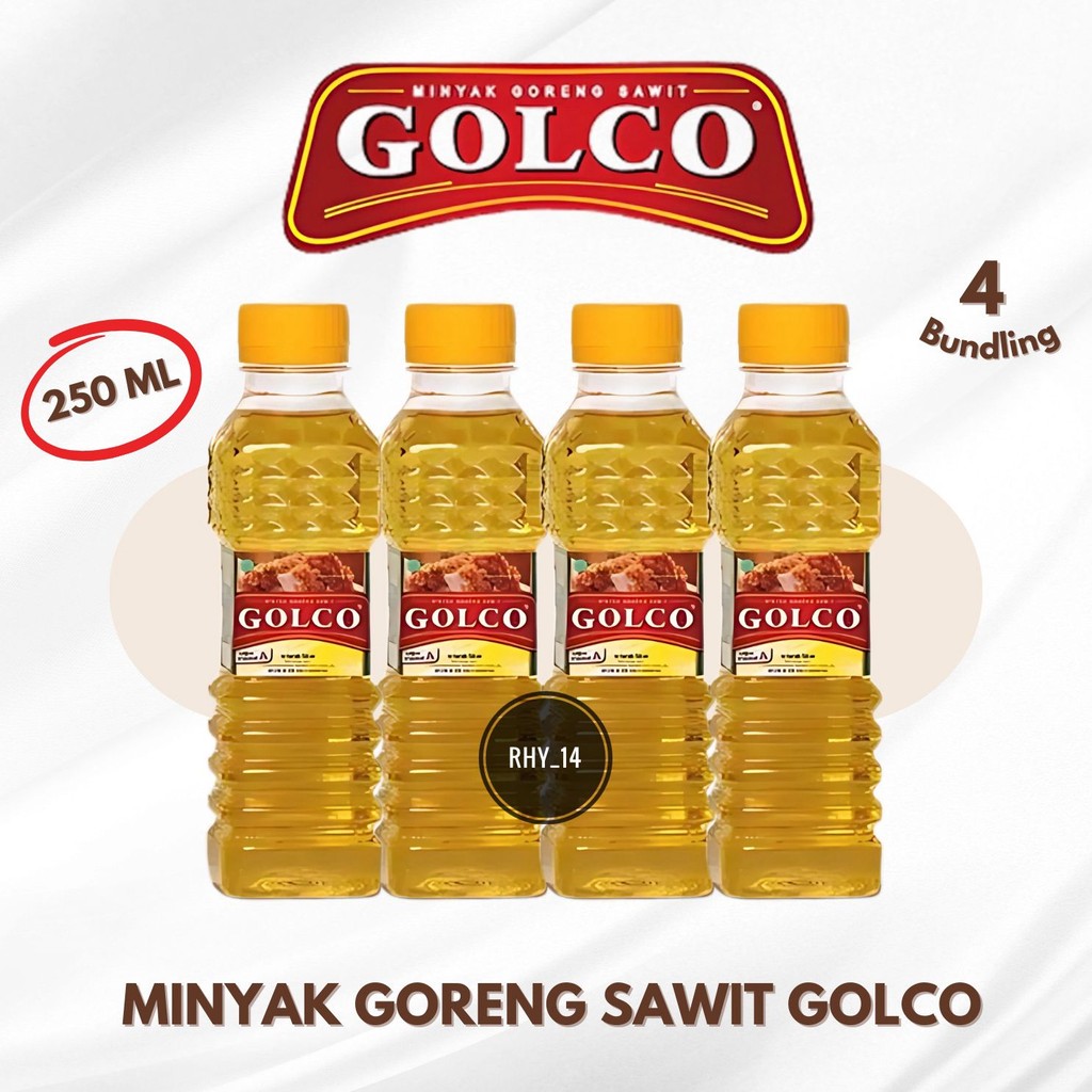 

[Bundling isi 4] MINYAK GORENG GOLCO 250ml KEMASAN BOTOL Minyak Goreng Premium Crispy