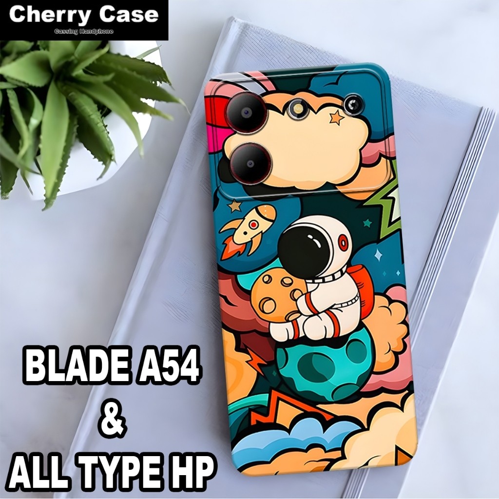 AC44/Softcase Procamera Hp ZTE BLADE A54  2024 Fashion Case Nasa Case Pelindung Handphone Cherry Acc
