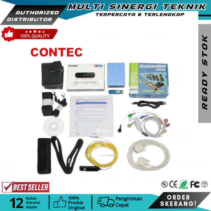 contec 8000s bluetooth ecg ekg wifi 12 perangkat contec8000s