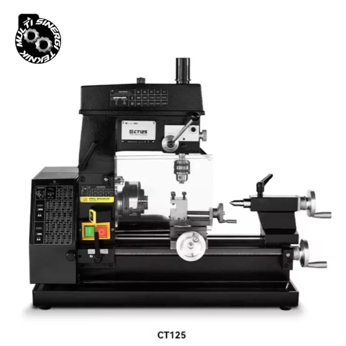 Mesin Bubut Milling Drilling Mini Bor Machine Lathe Multifunction 220V