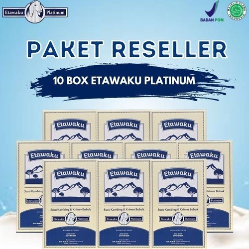 

( harga 1 box ) PAKET 10 BOX Etawaku Platinum Susu Kambing Etawa Kualitas Premium