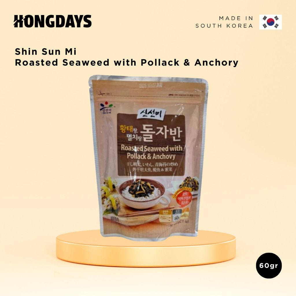 

Shin Sun Mi Roasted Seaweed With Pollack & Anchovy 60g - HONGDAYS