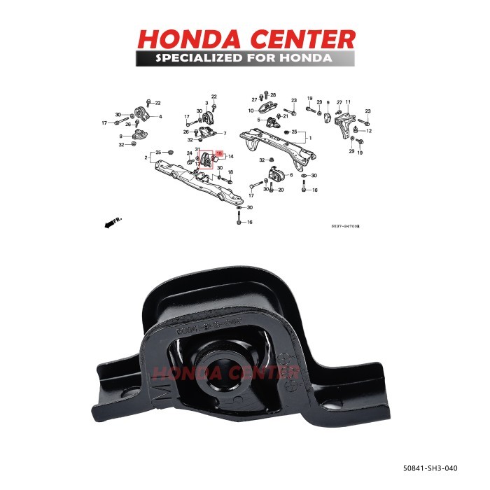 ENGINE MOUNTING GANTUNGAN MESIN DEPAN CIVIC NOVA CIVIC LX GRAND CIVIC PART BARU