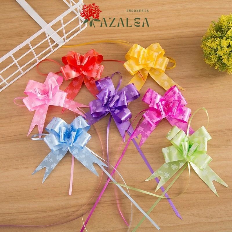 

AZALEA - (1pack) A30 B30 C30 Pita Tarik Motif / Pita Serut 30mm isi 10pcs Dekorasi